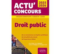 Droit public 2025-2026 - Fabrice Bretéché - Ellipses - broché - Scolaire / Universitaire
