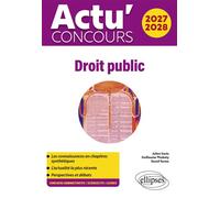 Droit public 2027-2028 - Julien Sorin - Ellipses - broché - Scolaire / Universitaire