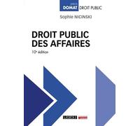 Droit public des affaires - Sophie Nicinski - Lgdj - broché - Etude