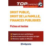 Droit Public, Droit De La Famille, Finances Publiques - Fiches Et Tests - Concours Catégories C Et B