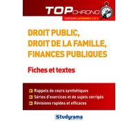 Droit Public, Droit De La Famille, Finances Publiques - Fiches Et Tests - Concours Catégories C Et B