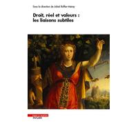 Droit, réel et valeurs : les liaisons subtiles - Jahiel Ruffier-Méray - Mare & Martin - broché - Etude