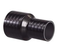 Droit renforcé en silicone Réducteur d'arrivée d'eau connecteur Tuyau pour l'air ou de l'eau - ID : 22 mm > 19 mm - Noir