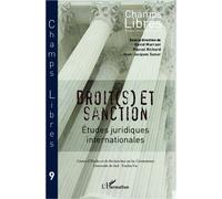 Droit(s) et sanction Etudes juridiques internationales - Centre d'Etudes et de Recherche sur les Contentieux - Université du Sud - Toulon Var - David Marrani - L'harmattan - broché - Revue