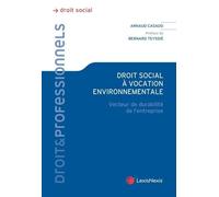 Droit Social À Vocation Environnementale - Vecteur De Durabilité De L'entreprise