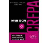 Droit social Crfpa - Gwennhaël François - Ellipses - broché - Scolaire / Universitaire