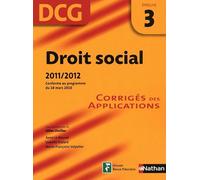 DROIT SOCIAL EPR 3 DCG CORRIGE