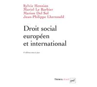 Droit social européen et international