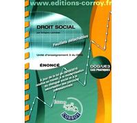 Droit social UE 3 du DCG: Enoncé