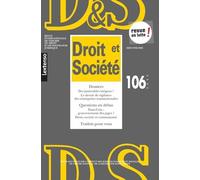 Droit & Société N°106-2020 - Collectif - Lgdj - broché - Revue