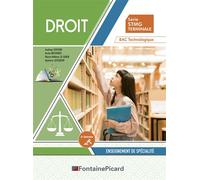 Droit terminale stmg - Audrey Cosson - Fontaine Picard Eds - broché - Scolaire / Universitaire