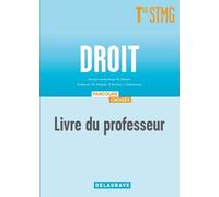 Droit Tle Stmg - Livre Du Professeur