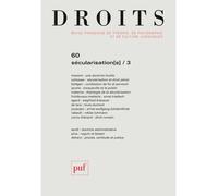 Droits 2014, n° 60 Sécularisation (s) - III - Collectif - Puf - broché - Revue