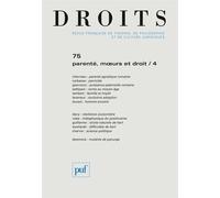 Droits 2022, n.75 - Collectif - Puf - broché - Revue