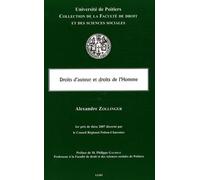 Droits d'auteur et droits de l'homme Zollinger a. (Auteur)