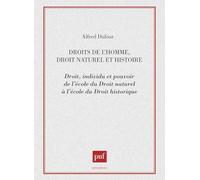 Droits de l'homme, droit naturel et histoire