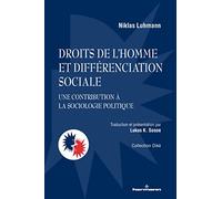 Droits de l'homme et différenciation sociale: Une contribution à la sociologie politique