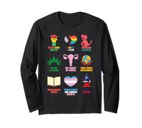 Droits de l'homme Féminisme Égalité LGBTQ Fierté Trans Black Manche Longue