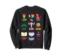 Droits de l'homme Féminisme Égalité LGBTQ Fierté Trans Black Sweatshirt