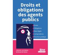 Droits et obligations des agents publics - Ludovic Lestideau - Bréal - broché - Etude