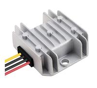 DROK Régulateur de tension réglable, convertisseur Buck DC vers DC étanche IP68 8-35 V à 3-24 V 5 A, boîtier de protection en aluminium, convertisseur abaisseur 5 V 12 V alimentation