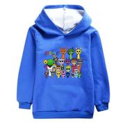 drola Sprunki Hoodie Cotton,Fleece Plushirt Sweatshirt Pull à Manches Longues Casual Loose Fit Unisex Costume Vêtements pour Enfants Garçons Filles