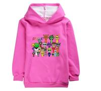 drola Sprunki Hoodie Cotton,Fleece Plushirt Sweatshirt Pull à Manches Longues Casual Loose Fit Unisex Costume Vêtements pour Enfants Garçons Filles