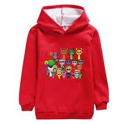 drola Sprunki Hoodie Cotton,Fleece Plushirt Sweatshirt Pull à Manches Longues Casual Loose Fit Unisex Costume Vêtements pour Enfants Garçons Filles