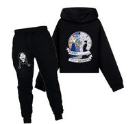 drola Wednesdays Mercredi Série TV Addams 3D Sweat à capuche et ensembles sweat, survêtement Pull et jogging Set Casual pour filles enfants
