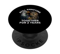Drôle 2ème Anniversaire de Couple Toujours ennuyeux 2 Ans PopSockets PopGrip Adhésif