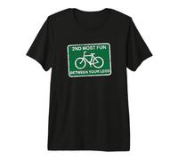 Drôle 2nd Most Fun Entre Vos Jambes Cyclisme Route Biker T-Shirt Haut de Gamme