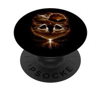 Drôle 3 Grenouille hurlante à l'épopée de Lune de Sang Rouge PopSockets PopGrip Adhésif