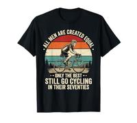 Drôle 70e Anniversaire Papa fête des pères Cycliste Cycliste T-Shirt
