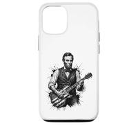 Drôle Abraham Lincoln Jouant de la Guitare électrique Coque pour iPhone 12/12 Pro