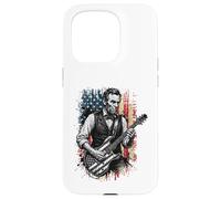 Drôle Abraham Lincoln Jouant de la Guitare électrique Coque pour iPhone 15 Pro