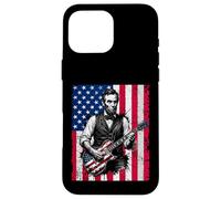Drôle Abraham Lincoln Jouant de la Guitare électrique Coque pour iPhone 16 Pro Max
