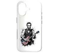 Drôle Abraham Lincoln Jouant de la Guitare électrique Coque pour iPhone 17