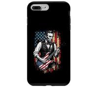 Drôle Abraham Lincoln Jouant de la Guitare électrique Coque pour iPhone 7 Plus/8 Plus