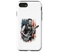 Drôle Abraham Lincoln Jouant de la Guitare électrique Coque pour iPhone SE (2020) / 7/8