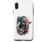 Drôle Abraham Lincoln Jouant de la Guitare électrique Coque pour iPhone XS Max