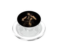 Drôle Abraham Lincoln Jouant du Violoncelle Musique Classique violoncelliste PopSockets PopGrip pour MagSafe
