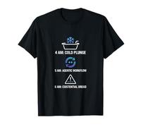 Drôle AI Morning Routine Cold Plunge Agentic Workflow T-Shirt