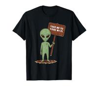 Drôle Alien Humor Wi-Fi Martien Mignon pour Homme T-Shirt