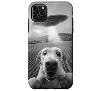 Drôle Alien UFO Dog Selfie Meme Sci-FI Pet Humour Coque pour iPhone 11 Pro Max