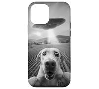 Drôle Alien UFO Dog Selfie Meme Sci-FI Pet Humour Coque pour iPhone 12 Mini