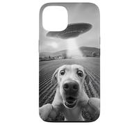 Drôle Alien UFO Dog Selfie Meme Sci-FI Pet Humour Coque pour iPhone 13