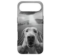 Drôle Alien UFO Dog Selfie Meme Sci-FI Pet Humour Coque pour iPhone Air