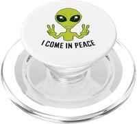 Drôle Alien UFO Space Rave EDM Music I Come in Peace PopSockets PopGrip pour MagSafe