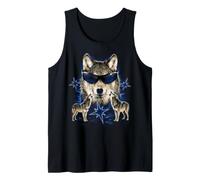 Drôle Alpha Wolf Loup-Garou Y2K Loups hurlants Retro Meme Débardeur