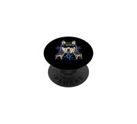 Drôle Alpha Wolf Loup-Garou Y2K Loups hurlants Retro Meme PopSockets PopGrip Adhésif